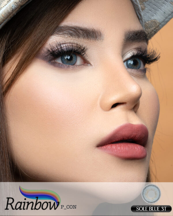 لنز رنگی و طبی رنگی Sole Blue رینبو سه تن