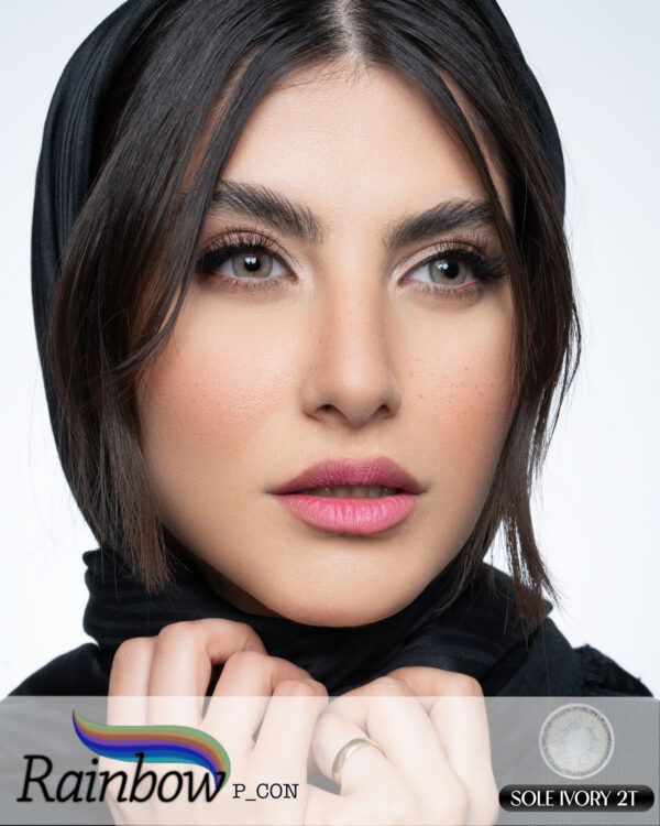 لنز رنگی خاکی/عسلی Sole Ivory رینبو دو تن