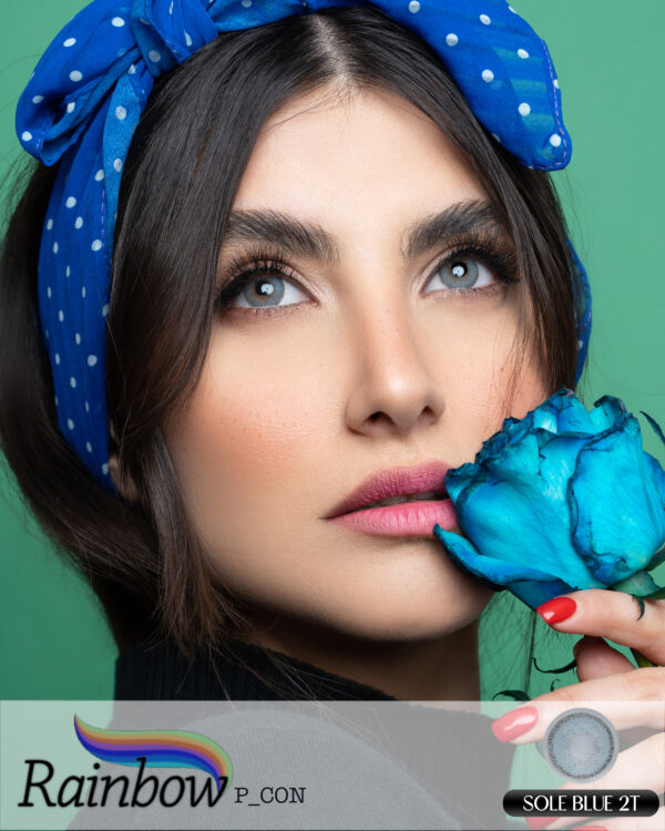 لنز رنگی و طبی رنگی Sole Blue رینبو دوتن