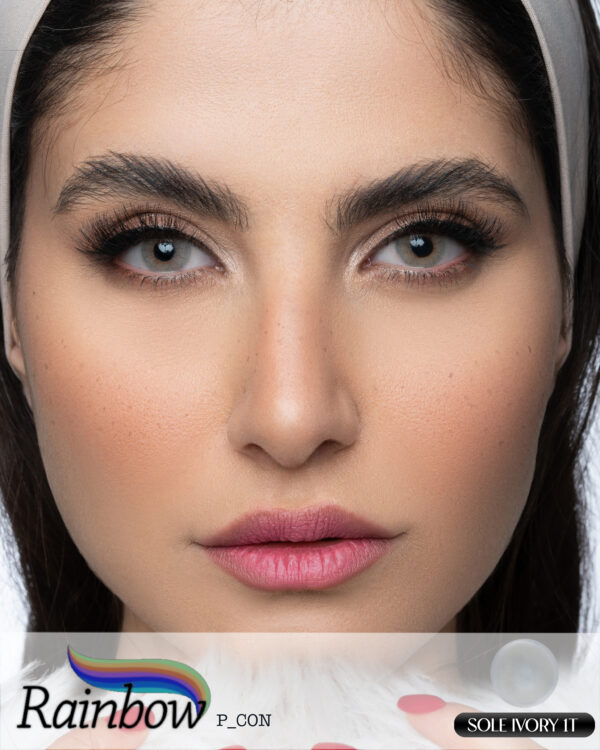 لنز رنگی خاکی/عسلی Sole Ivory رینبو یه تن