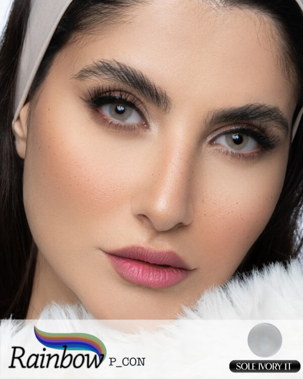 لنز رنگی خاکی/عسلی Sole Ivory رینبو یه تن
