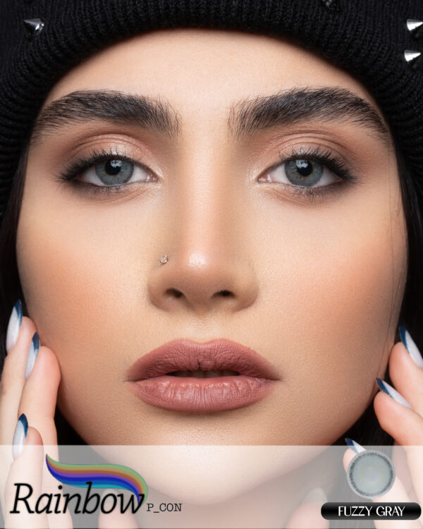لنز رنگی فصلی Fuzzy برند رینبو رنگ طوسی