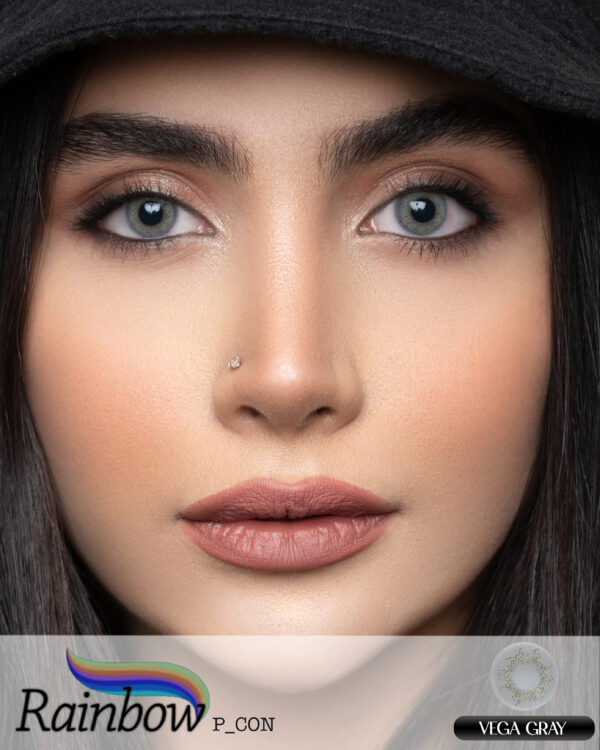 لنز فانتزی طرح دار وگا Vega برند رینبو Gray