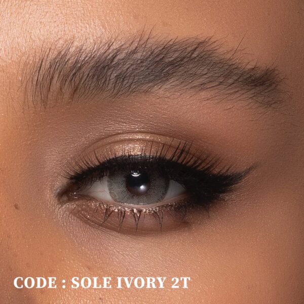 لنز رنگی خاکی/عسلی Sole Ivory رینبو دو تن