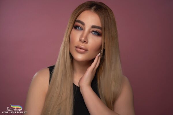 لنز رنگی و طبی رنگی Sole Blue رینبو دو تن