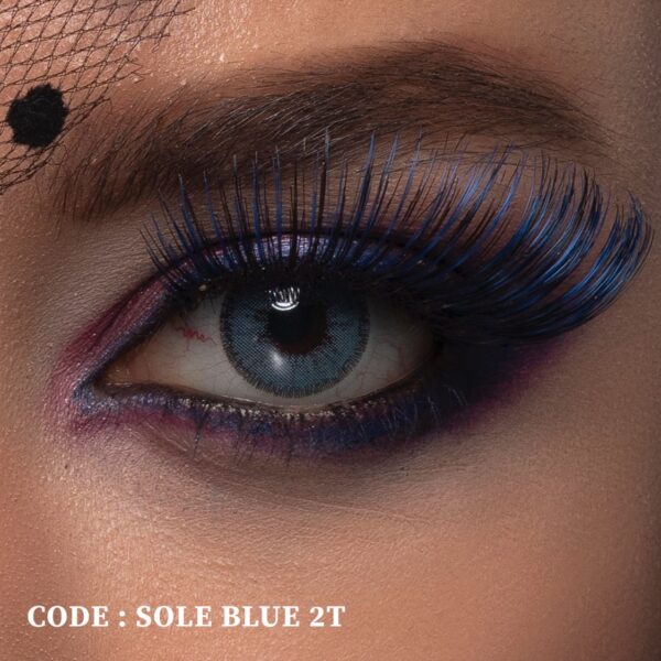 لنز رنگی و طبی رنگی Sole Blue رینبو دو تن
