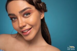 لنز رنگی طوسی با رده‌های عسلی Mr Mr