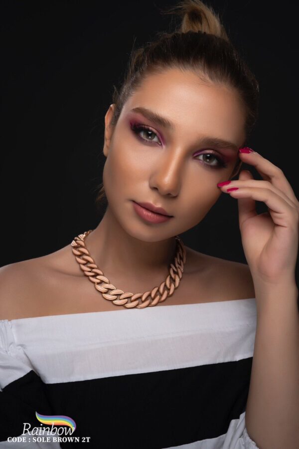 لنز طبی رنگی Sole Brown برند رینبو