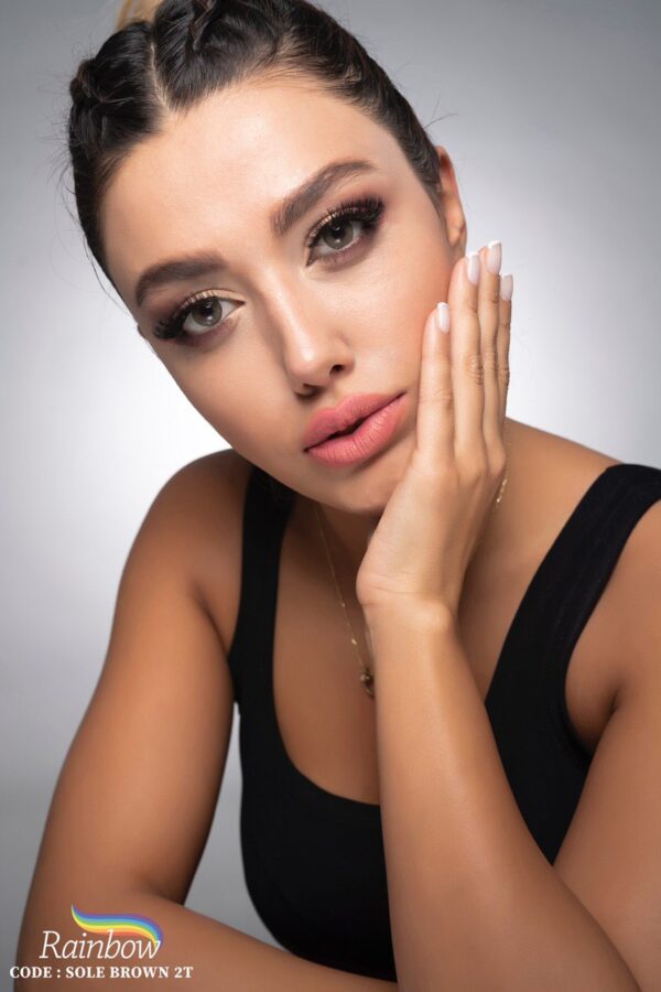 لنز طبی رنگی Sole Brown برند رینبو