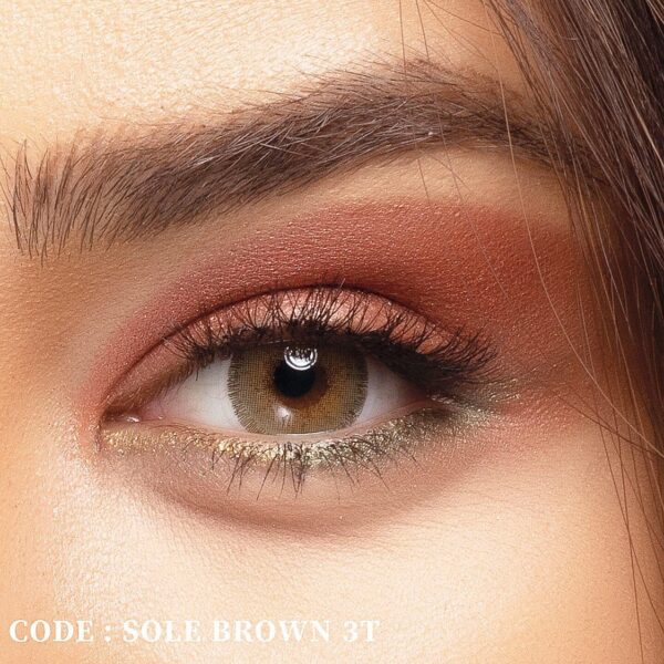 لنز طبی رنگی Sole Brown برند رینبو