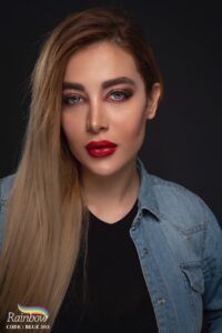 لنز رنگی آبی رینبو کد 303