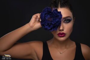 لنر رنگی آبی رینبو کد306