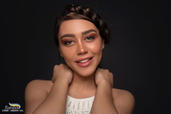 لنز طبی رنگی فصلی سبز رینبو (Rainbow) کد 101